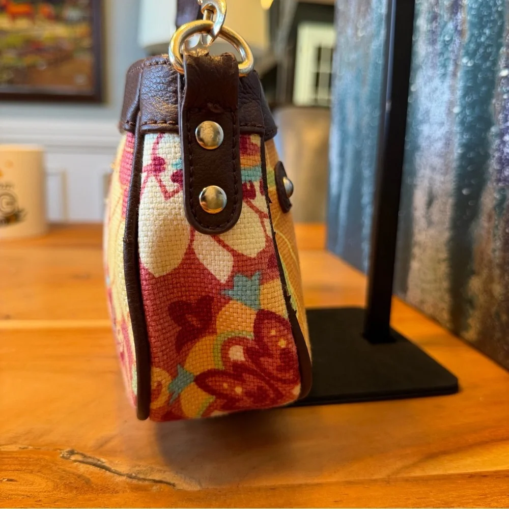 Spartina 449 Vintage 2009 Daufuskie Island Floral Linen Crossbody (EUC)